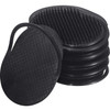 BBTO 12 Pieces Soft Portable Pocket Palm Combs Shampoo Comb Massager Hair Brushes Scalp Massager Hand Brush for Men Pets
