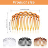 WILLBOND 16 Pieces Women Hair Comb Accessories French Hair Side Combs Plastic Twist Decorative Comb Clips for Women Brid