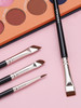 TEOYALL Eyeliner Brush Set 4 PCS Ultra Thin Slanted Angled Precision Fine Point Eyeliner Brush Flat Eyebrow Brush