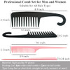 6PCS Large Wide Tooth Comb Rat Tail Comb Set Shower Combs for Wet or Dry Hair Premium Hair Brush Combs Detangle Curls De