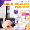 12Pcs Small Combs Wallet Comb for Men Black Plastic Mens Combs for Hair Disposable Hair Comb Pack Barber Professional Be