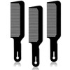 Boao 3 Pieces Barber Combs Flat Top Clipper Combs Hair Cutting for Flat Top and Clipper CutsBlack