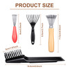 5Piece Comb Cleaner Set Rake Brush and Tool for Removing Hair Dust from Different Combs Ideal for Home and Salon Use
