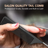 Professional 88 Inch Tail Comb 2 Pack Black Carbon Fiber And Stainless Steel Tail Comb Anti Static And Heat Resistant Li