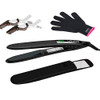 LOVANI Titanium Flat Iron 450F High Heat Hair Straightener with Digital LCD Dual Voltage Auto Shut Off Heat Resistant Ba
