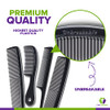 Mars Wellness 4 Piece Professional Comb Set Black USA MADE Fine Pro Tail Combs Dresser Hair Comb Styling Comb Premium Gr