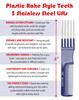 Teasing Comb With Metal Lifts 6 Plastic Teaser Rake and Stainless Steel Lifting Prongs Heat and Chemical Resistant Wig a