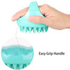 BTYMS Hair Shampoo Brush Scalp Massager Silicone Scalp Scrubber Hair Washing Brush Green