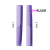 Allegro Combs 420 Barber Set 12 Hair Cutting and Styling Combs in Purple Pocket Combs for Stylists
