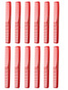 Allegro Combs 400 Barber Combs 12 Pack Professional Hair Cutting and AllPurpose Combs for Barbers and Stylists Made in U