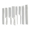 White salon professional barber carbon comb heatresistant antistatic hair comb set of 8 hairdressers preferred