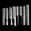 White salon professional barber carbon comb heatresistant antistatic hair comb set of 8 hairdressers preferred