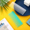 Patelai Wide Tooth Comb Large Hair Detangling Comb for Curly Wet Dry Hair No Handle Detangler AccessoriesWhite Cyan