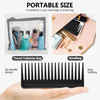 Patelai Wide Tooth Comb Large Hair Detangling Comb for Curly Wet Dry Hair No Handle Detangler AccessoriesBlack