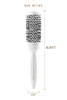 Cricket Ultra Smooth Coconut Thermal Hair Brush 15 Ceramic Barrel Coconut Oil and KeratinInfused AntiStatic HeatResistan