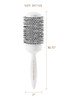 Cricket Ultra Smooth Coconut Thermal Hair Brush 2 Ceramic Barrel Coconut Oil and KeratinInfused AntiStatic HeatResistant