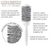 Cricket Ultra Smooth Coconut Thermal Hair Brush 175 Ceramic Barrel Coconut Oil and KeratinInfused AntiStatic HeatResista