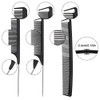Patelai 12 Pieces Parting Comb for Braids Rat Tail Steel Pintail Fine Teeth Heat Resistant Teasing Combs with Stainless