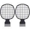Leinuosen Twist Comb Curl Comb 2 Pieces Afro Curl Twist Brush Tool for Natural and Coiled Hair Black
