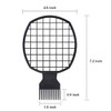 Leinuosen Twist Comb Curl Comb 2 Pieces Afro Curl Twist Brush Tool for Natural and Coiled Hair Black