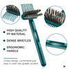 Suclain 5 Pcs Hairbrush Cleaner Tool Comb Set Mini Hairbrush Dirt Remover with Metal Wire Rake 2 in 1 Comb Cleaner for R