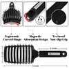 Boar Bristle Hair Brush 2 Pack HIPPIH Wet Dry No Pull Curved Vented Hair Brush Styling Magical Detangler Brush for Kids