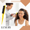 Geiserailie 3 Pcs Slick Back Hair Brush Set Bristle Brush Edge Control Teasing Comb for Women Black HairYellow