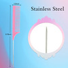 Geiserailie 3 Pcs Slick Back Hair Brush Set Bristle Brush Edge Control Teasing Comb for Women Black HairLight Pink