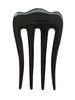 Marycrafts Buffalo Horn 4 Prongs Hair Fork Black Womens Hair Accessory
