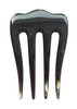 Marycrafts Buffalo Horn 4 Prongs Hair Fork Black Womens Hair Accessory