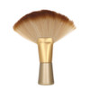 Neck Duster Soft Barber Face Cleaning Hair Cutting Brush FanShaped Sweep Gold