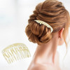 French Amie Fab 13 Teeth Medium 3 12 Handmade Celluloid Side Hair Comb Flexible Durable Hair Comb Strong Hold Hair Comb
