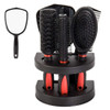 Healthcom Set of 5 Hair Combs Set Professional Salon Hair Cutting Brushes Sets Salon Hairdressing Styling Tool Mirror An