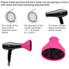 Hair Diffuser Attachment for Hair Dryer Travel Collapsible Portable Diffuser for Curly Hair Women Airflow Attachment for