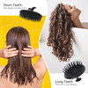 Segbeauty Shampoo Brush 2 pcs Scalp Massage Floriated Shower Comb Long Short Teeth Set for Curly Hair Scalp Massage Brus