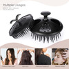 Segbeauty Shampoo Brush 2 pcs Scalp Massage Floriated Shower Comb Long Short Teeth Set for Curly Hair Scalp Massage Brus