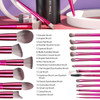 BSMALL Makeup Brush Set 18 Pcs Premium Synthetic Foundation Powder Concealers Eye shadows Blush Makeup Brushes with blac