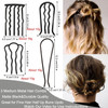 7 Pcs Metal Hair Side Combs Hair Fork Clip Teeth Hair Pin Stick for Updo Bun U Shape Hair Combs for Vintage Hairstyle Ha