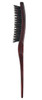 PERFEHAIR 100 Pure Boar Bristle Teasing Hair Brush with Wooden Handle 3 Row Slim Backcombing Brush 88 inch