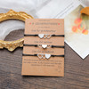 YALLNASL Mothers Day Birthday Gifts for Grandma Mom Daughter Matching Heart Bracelets for 3 Generations Bracelet Set for
