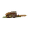 Bass Brushes Small Oval Bamboo Brush 1 EA