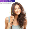 Bsisme Hair BrushBoar Bristle Hairbrush with Detangling Pins Wooden Paddle Detangler Hairbrush for Women Men Reduce Friz