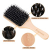 Hair Brush Sosoon Boar Bristle Paddle Hairbrush for Long Short Thick Thin Curly Straight Wavy Dry Hair for Men Women Kid
