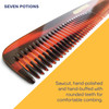 Hair Comb For Men 71 inch Fine and Coarse Tooth For Hair Beard And Moustache Hand Made and Sawcut Hair Comb H1