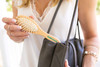 Small Hair Brush for Purse Wooden Bristle Detangler Hairbrush For Detangling Women Men Kids Wet or Dry Hair Natural Wood