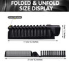 10 Pcs Portable Travel Folding Comb Brush Combo Compact Foldable Hair Brush Pocket Size Comb Double Headed for Women Men