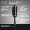 Fromm Elite Thermal Ceramic x Ionic 2 Round Brush for Expert Blowouts and Faster Hair Drying Extended Barrel for Styling