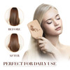 Boar Bristle Hair Brush and Comb Set for Women Men Kids Best Natural Wooden Paddle Hairbrush and Small Travel Styling Br