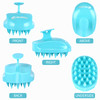 Scalp Massager Shampoo Brush Hair Scalp Scrubber Shower Hair Brush Head Massager for Stress Relax Hair Growth Dandruff B