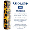 Giorgio G27 Handmade All Fine Tooth Pocket Comb Hair Comb Straightener for Everyday Grooming Styling Hair Mustache and B